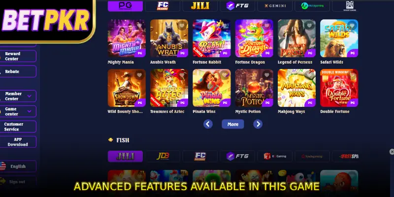 Advanced Features Available in This Game