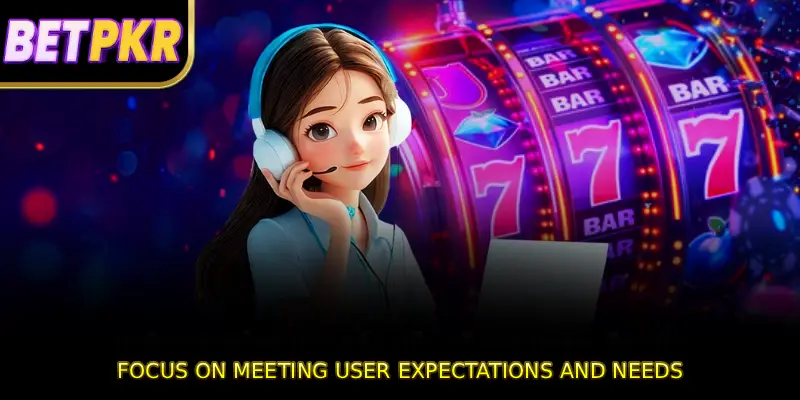 Focus on meeting user expectations and needs