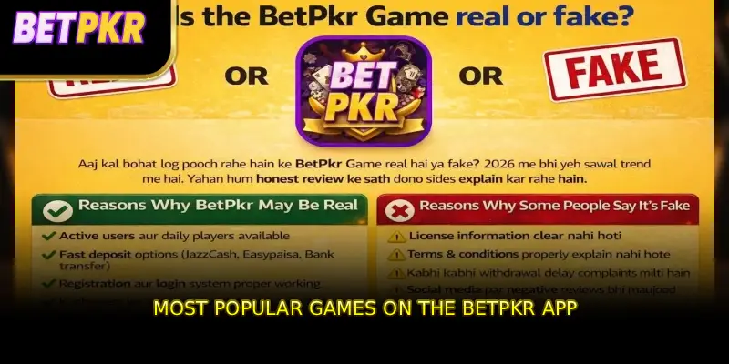 Most Popular Games on the BETPKR App